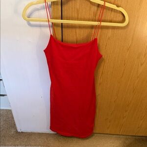 Zara Red Slip Dress